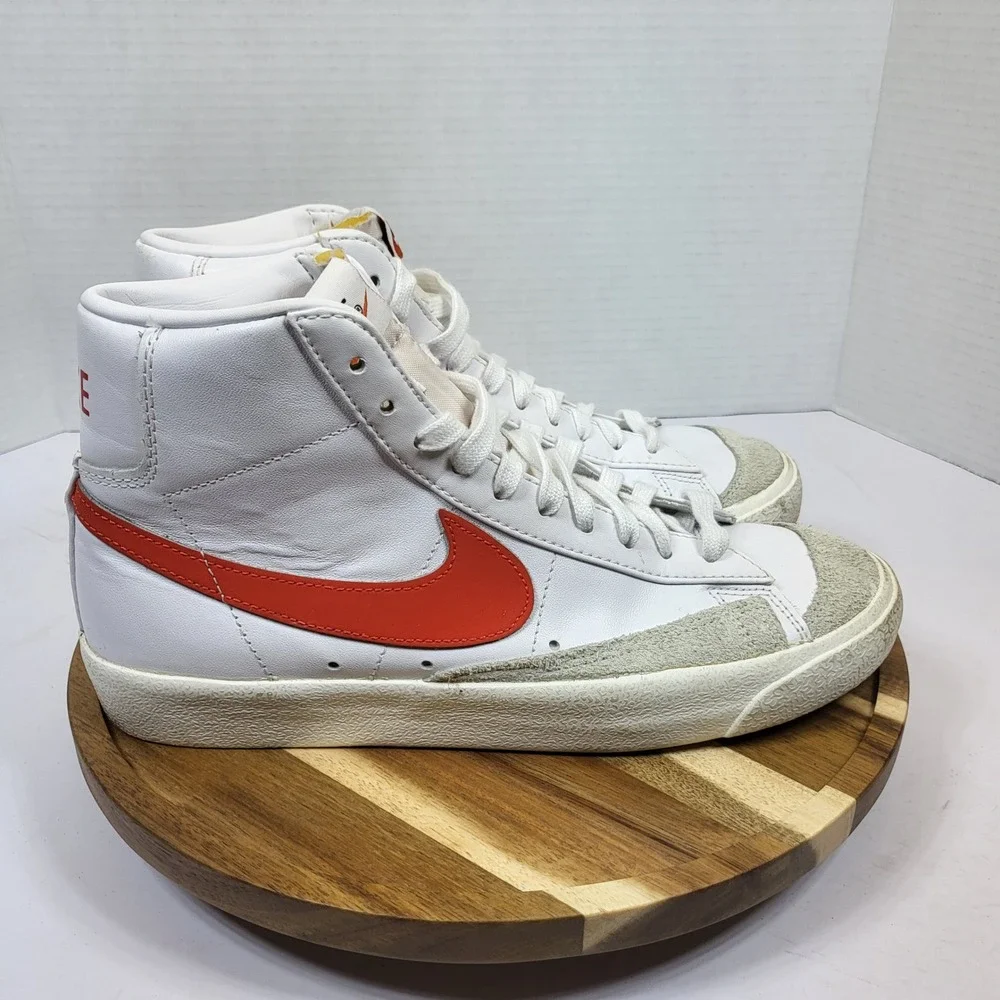 Nike Blazer Mid '77 Vintage Habanero Red White High Top Sneakers Women's Size 9